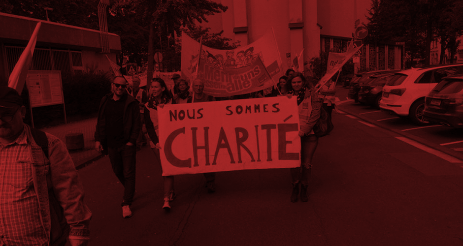 Nous sommes Charité Demo in Mainz am 9. September 2017 Nous sommes Charité Demo in Mainz am 9. September 2017