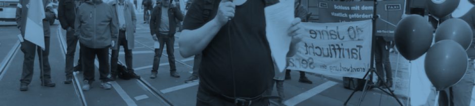 Protest vor dem Wombats Berlin, Mai 2019