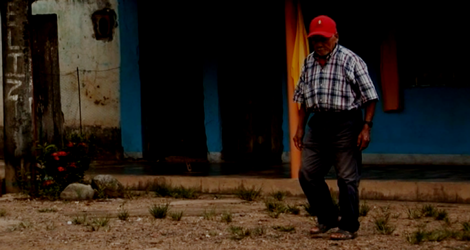 Casanare old men in a village