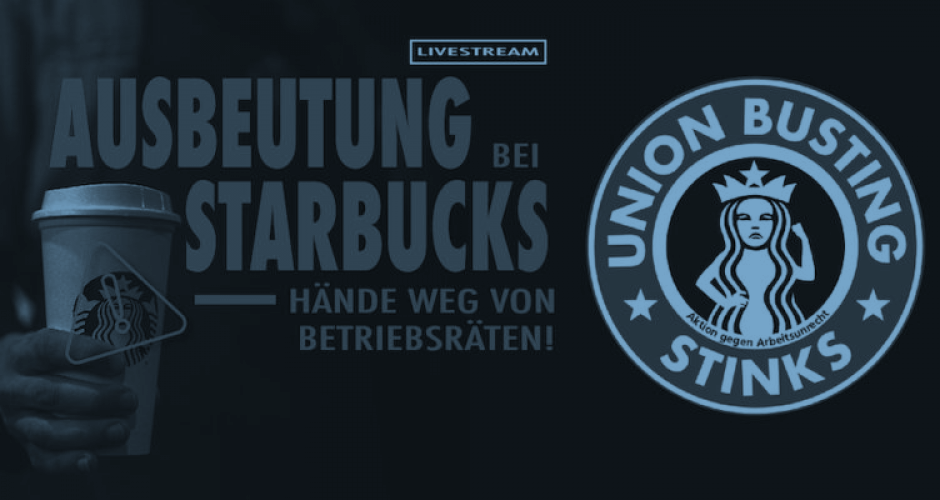 Live Stream am 5. November 2020 Ausbeutung bei Starbucks