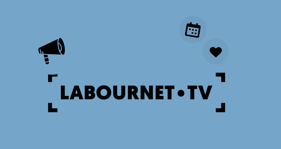 labournet TV Logo und Icons Liebe Kalender und Megaphon
