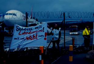 Streik am Flughafen Tegel Schluss mit Lohndumping