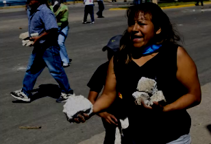 Oaxaca street riots 2006